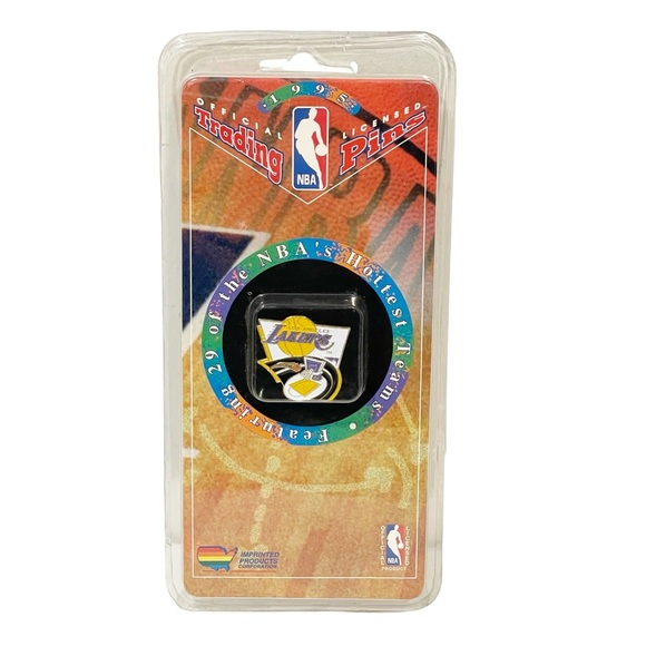 1995 Imprinted Products Licensed NBA Los Angeles Lakers Logo Trading Pin NEW - Picture 1 of 4